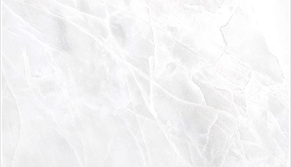 White marbled texture with subtle grey veins.