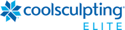CoolSculpting Elite logo design in blue.